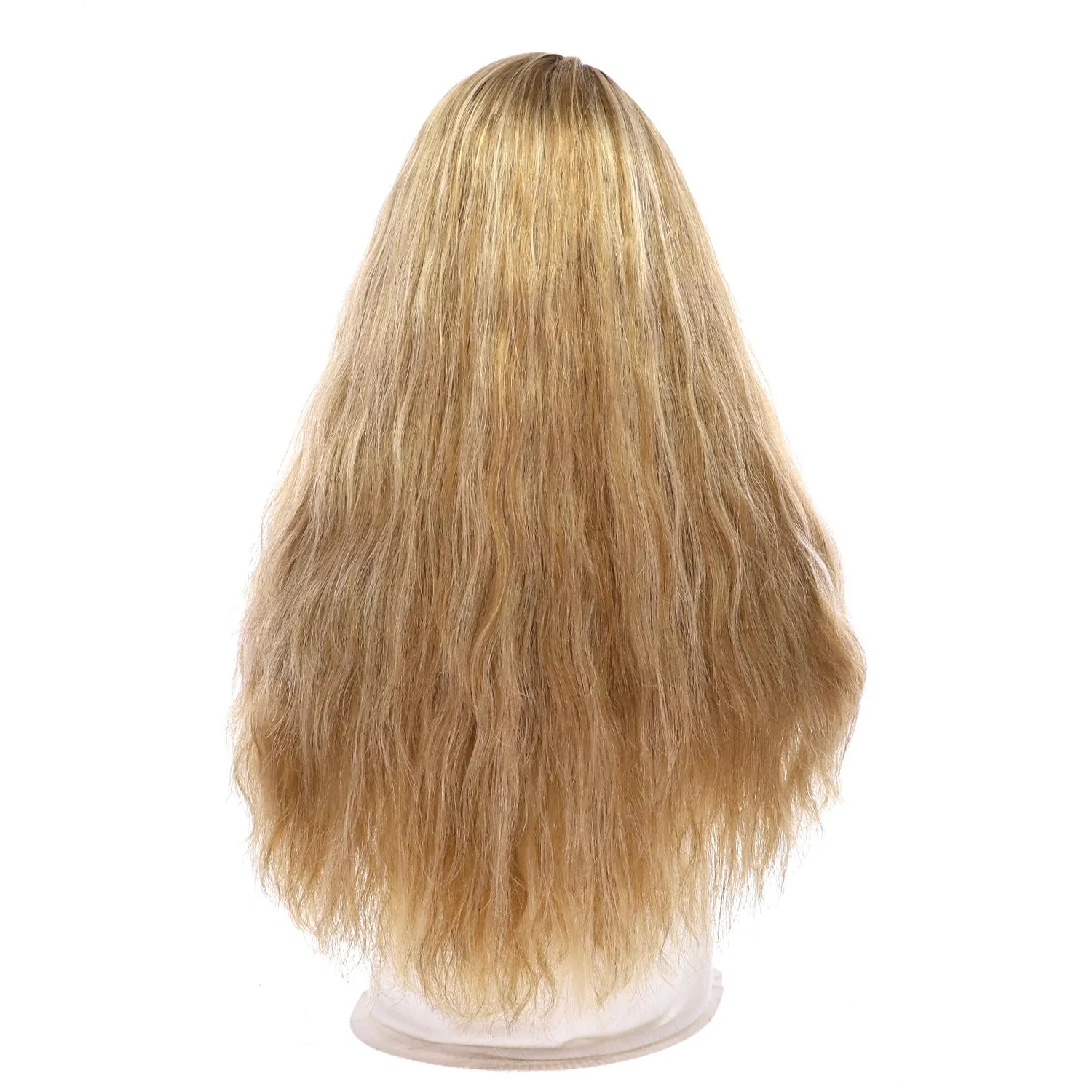 24" Gisele Silk Top Wig Ash Blonde Wavy