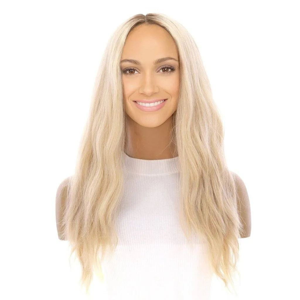 24" Gisele Silk Top Wig Platinum Blonde Wavy