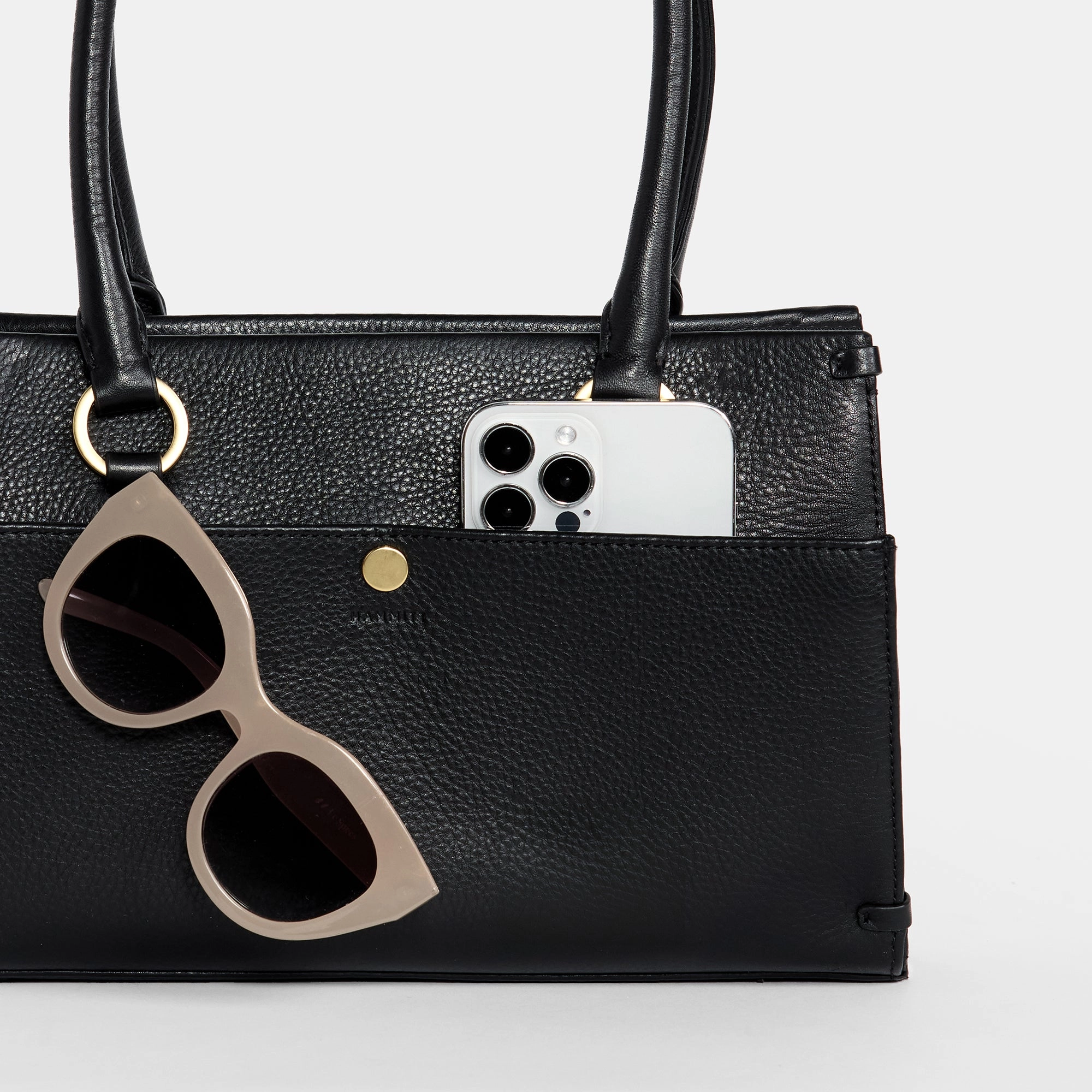 Allen | Black/Brushed Gold Red Zip | Med