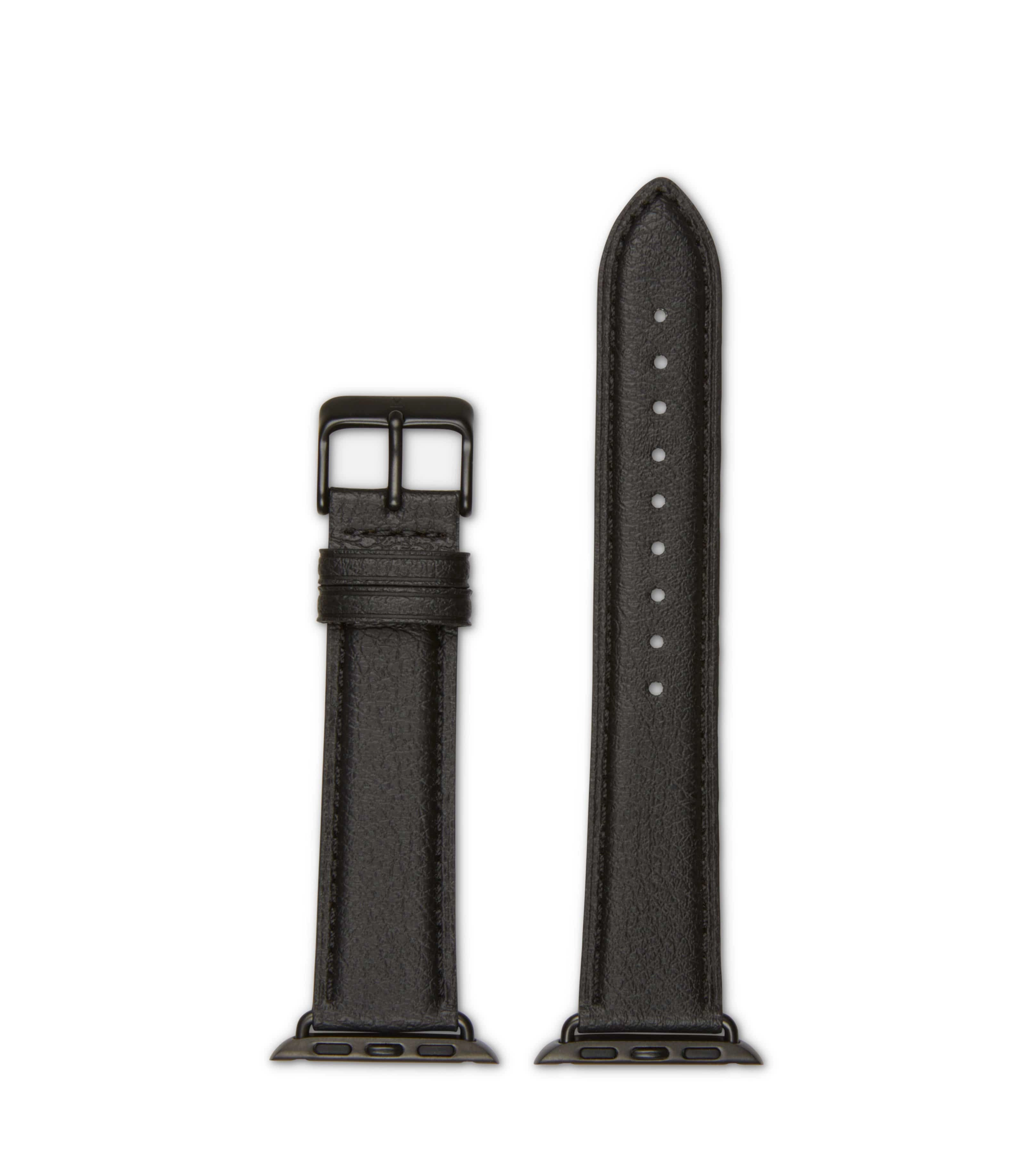 Apple Watch Compatible Vegan Watch Strap | Black & Space Grey