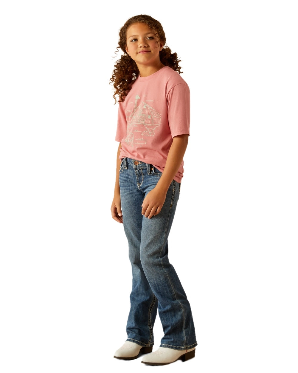 Ariat Childrens Farm Scene Short Sleeve T-Shirt