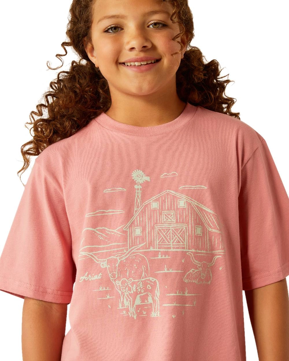 Ariat Childrens Farm Scene Short Sleeve T-Shirt