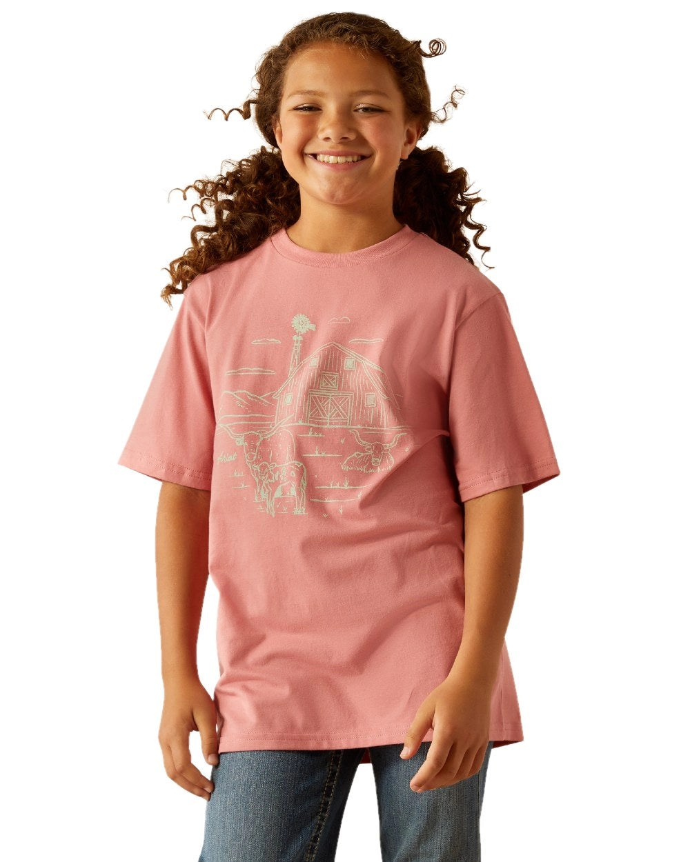Ariat Childrens Farm Scene Short Sleeve T-Shirt