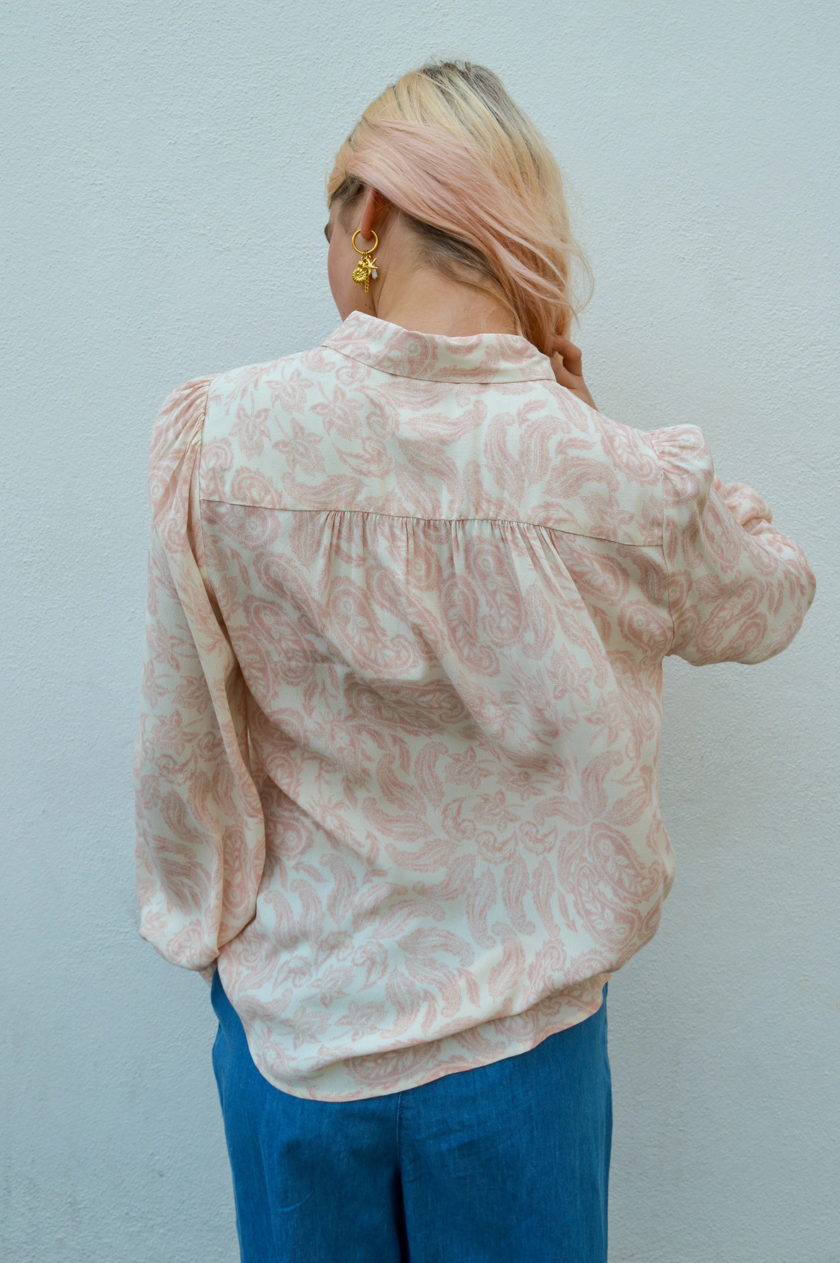 Atelier Reve Noella Silver Pink Blouse
