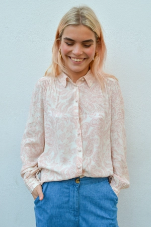 Atelier Reve Noella Silver Pink Blouse