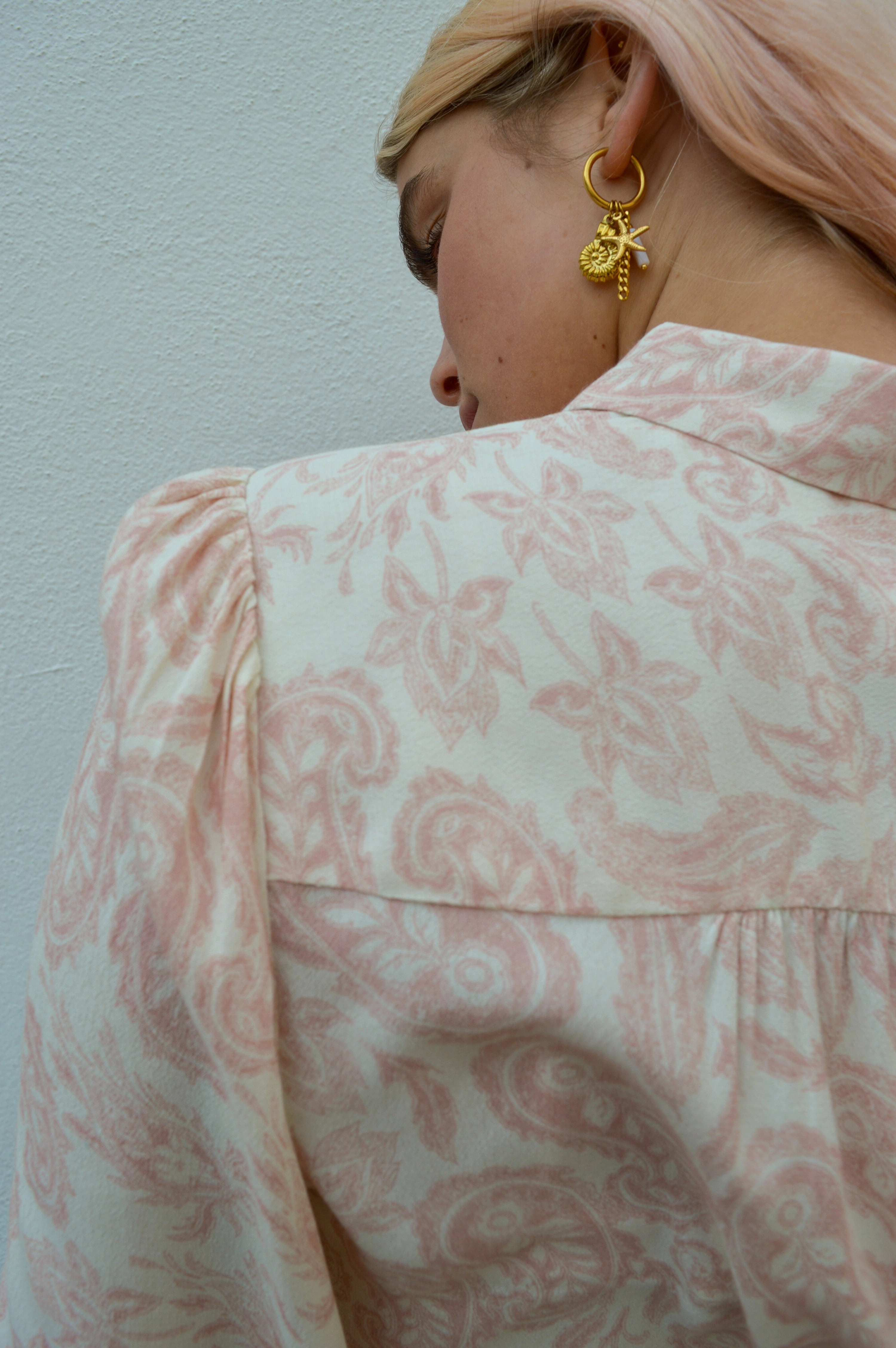 Atelier Reve Noella Silver Pink Blouse