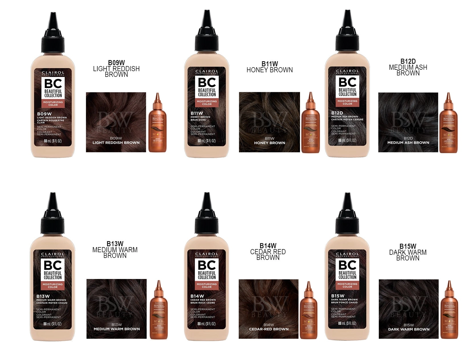 BEAUTIFUL COLLECTION SEMI PERMANENT HAIR COLOR - NEW LOOK