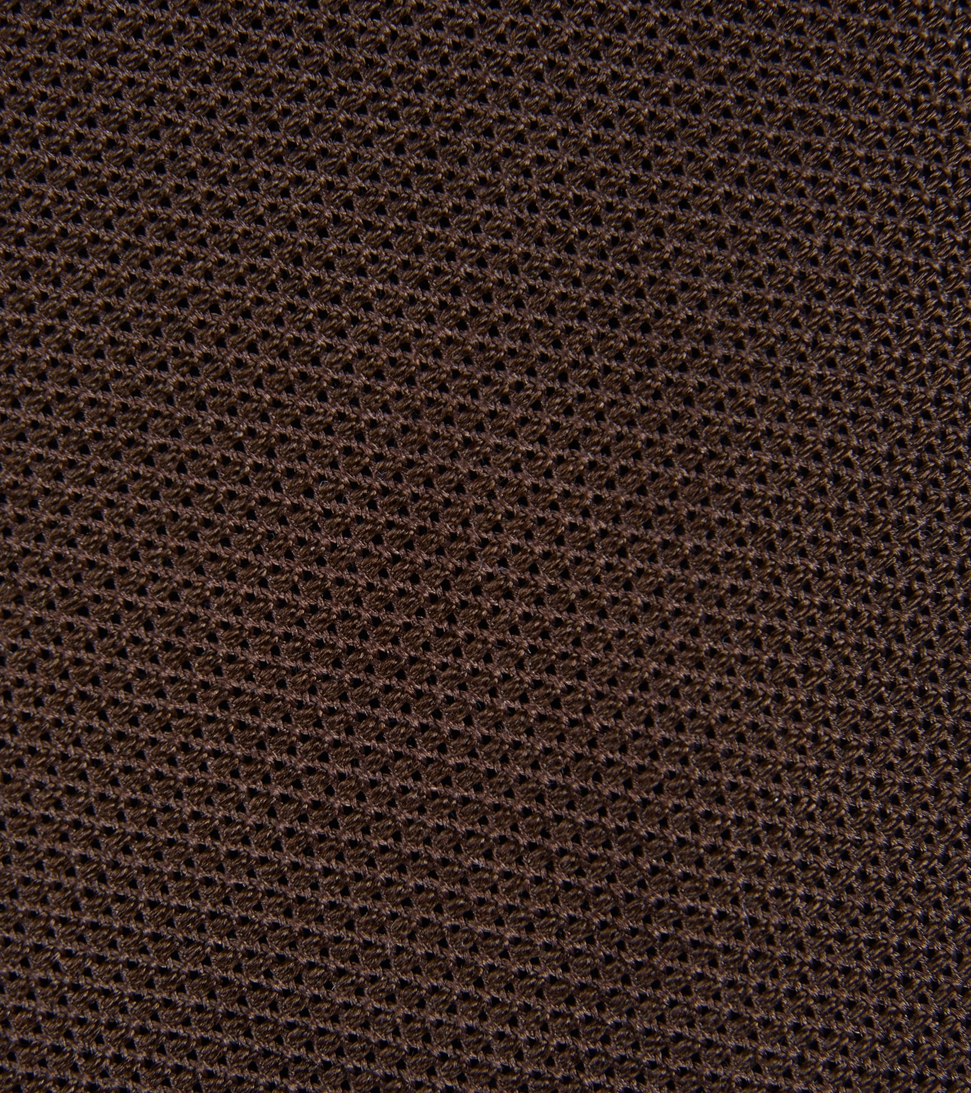 Bigi Fine Silk Grenadine Tie: Brown