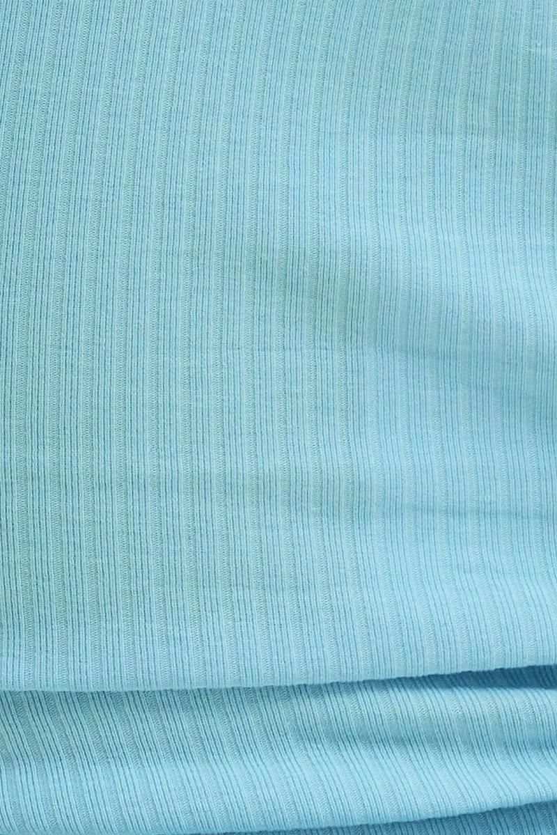 Blue Prea Bind Detail Singlet