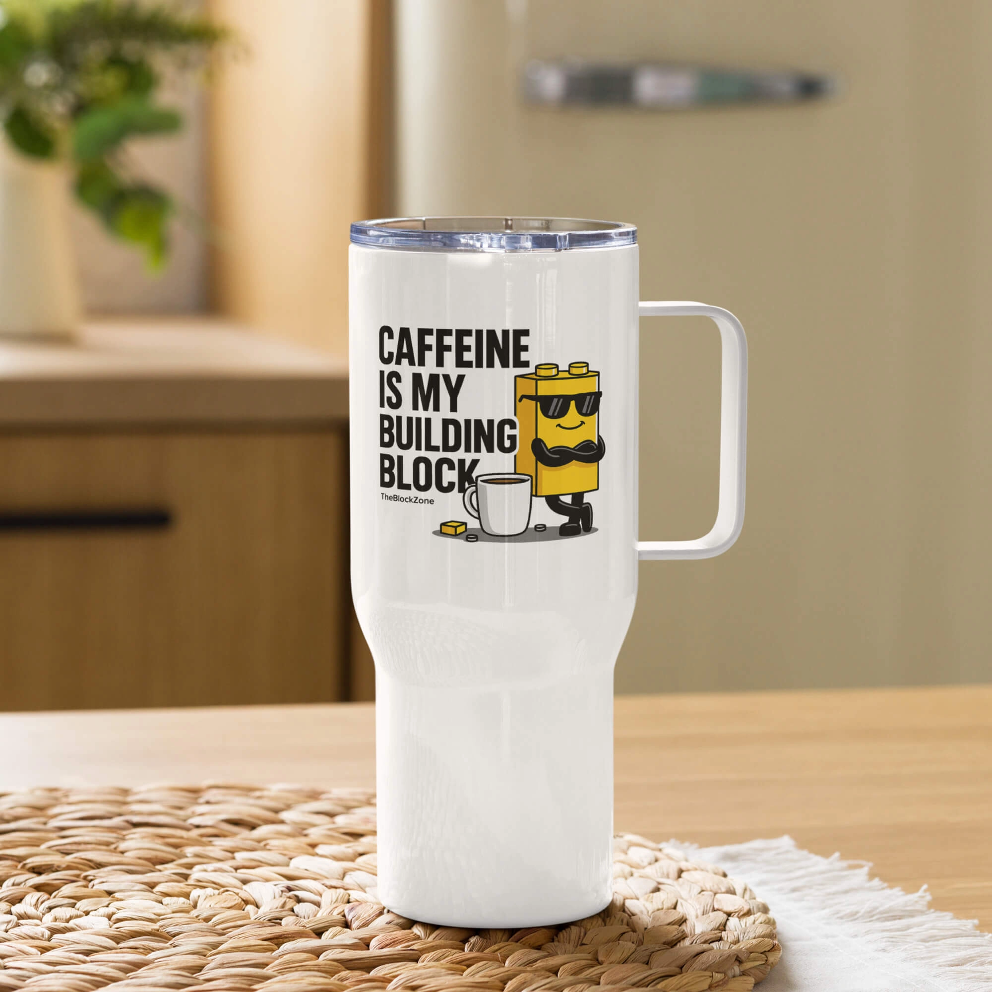 Caffeine is my Building Block Travel Mug