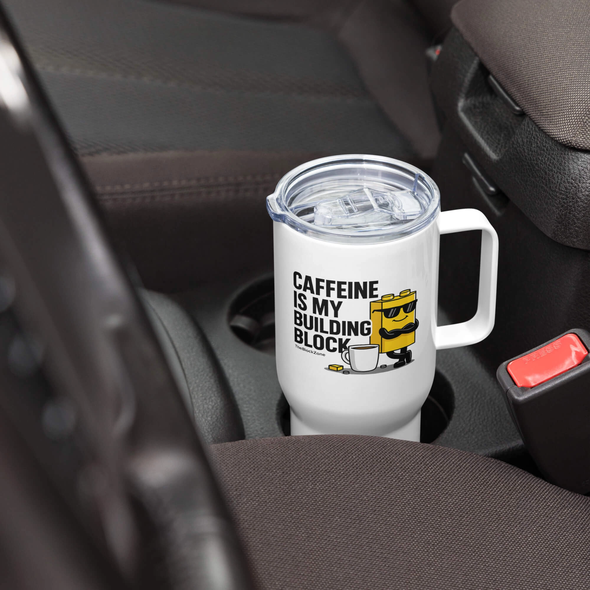 Caffeine is my Building Block Travel Mug