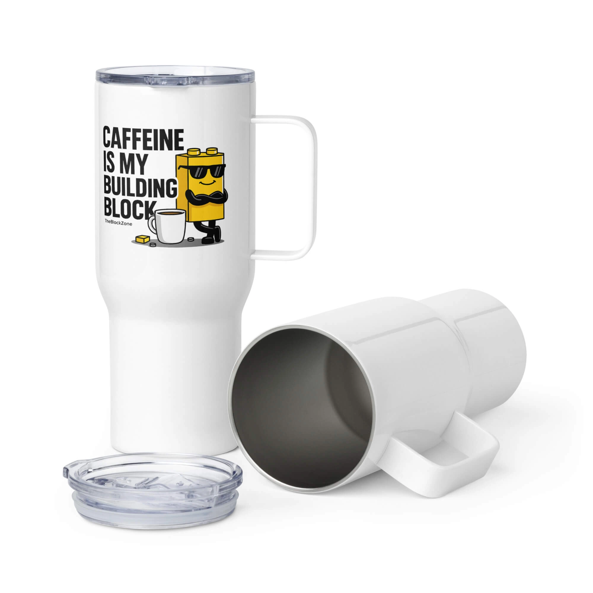 Caffeine is my Building Block Travel Mug