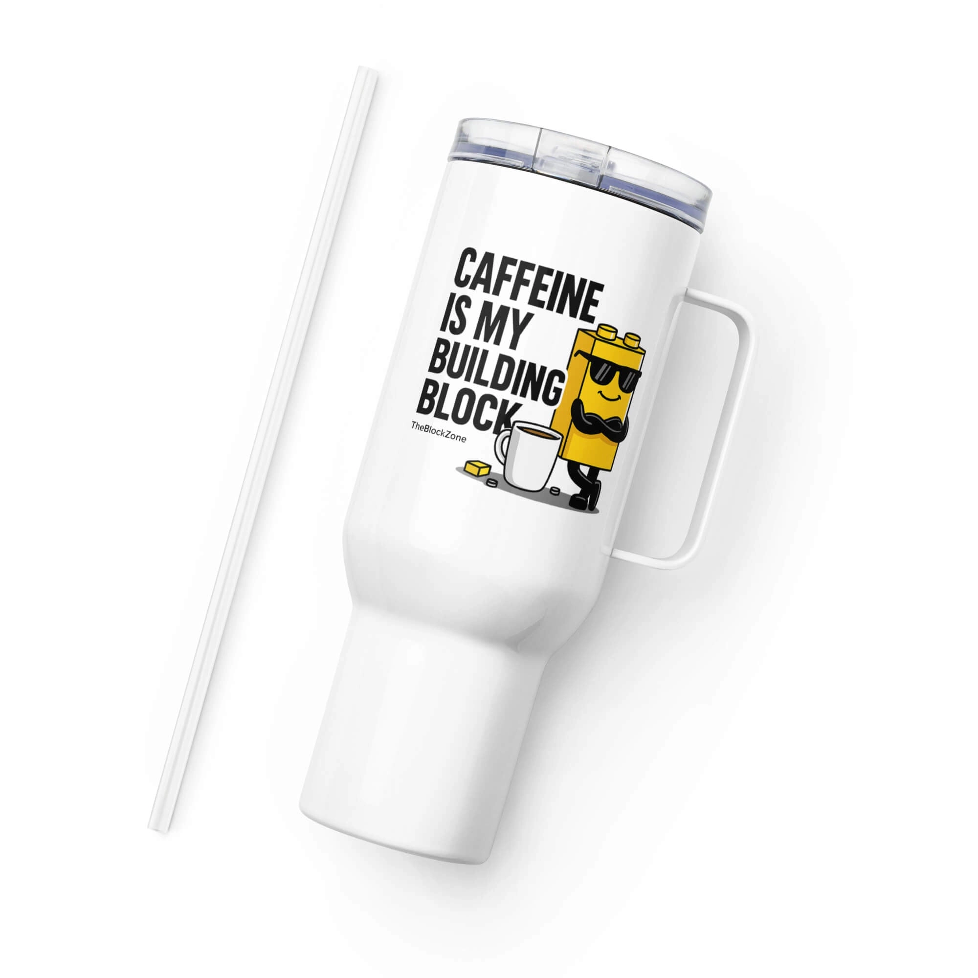 Caffeine is my Building Block Travel Mug