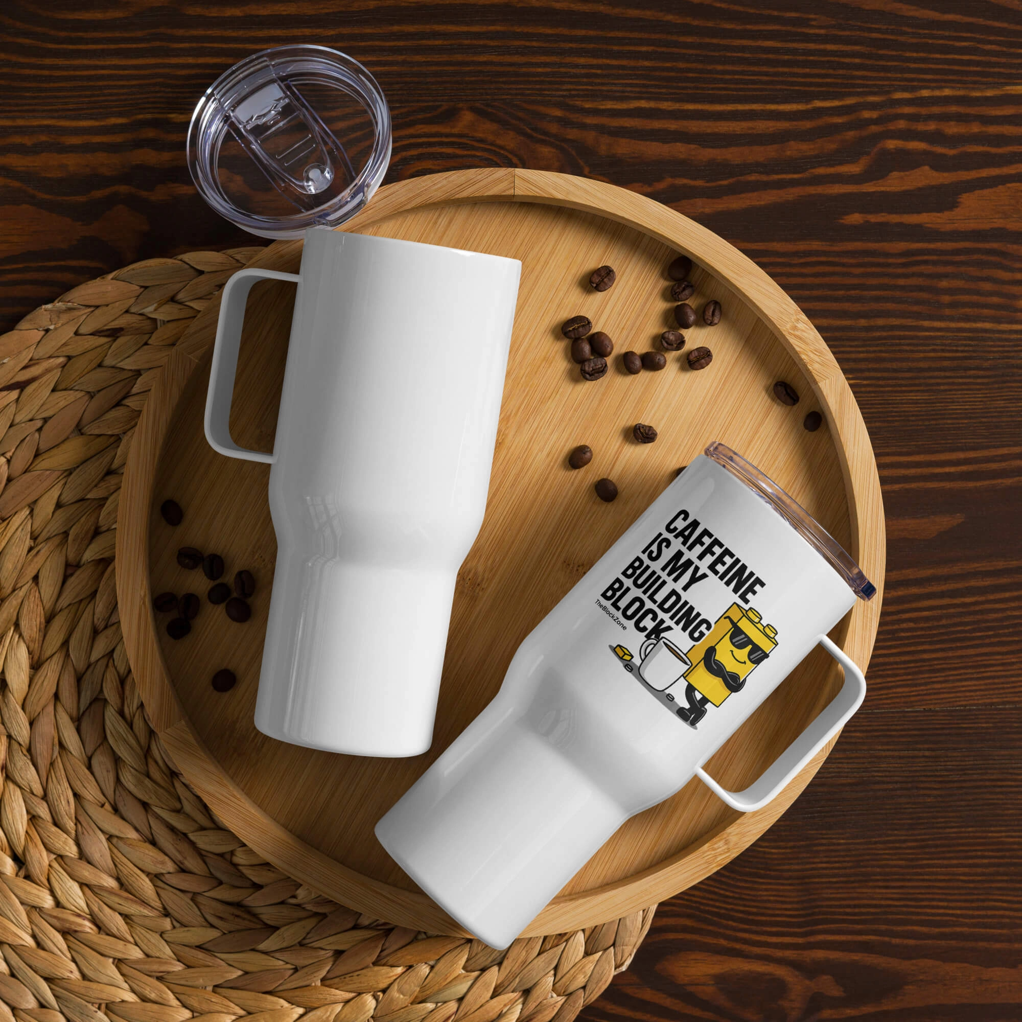 Caffeine is my Building Block Travel Mug
