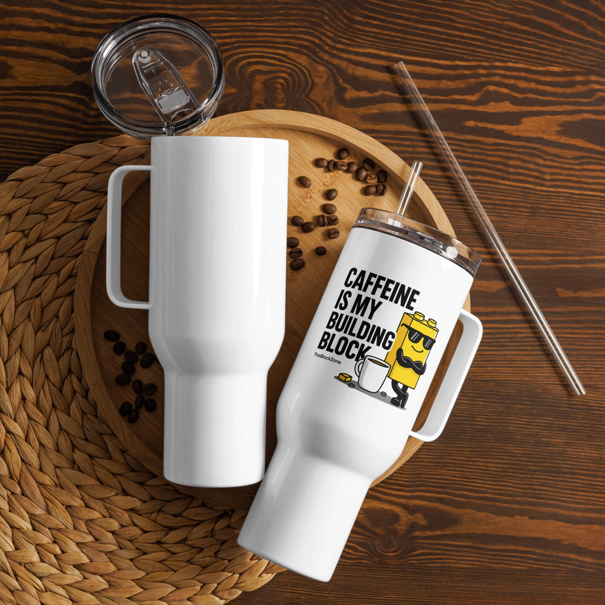 Caffeine is my Building Block Travel Mug