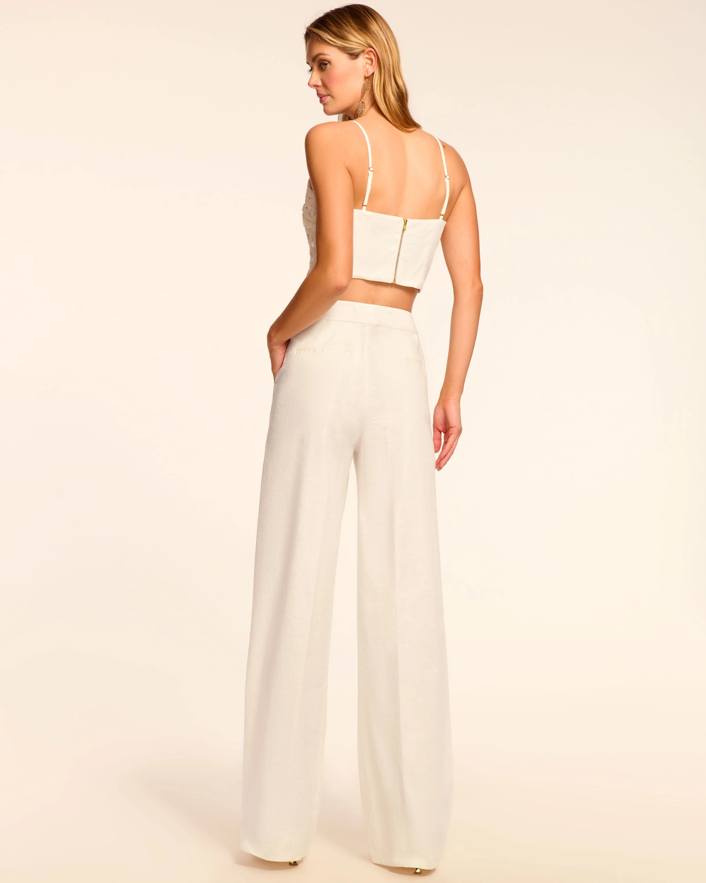 Carly Pleated Linen Pant