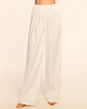 Carly Pleated Linen Pant