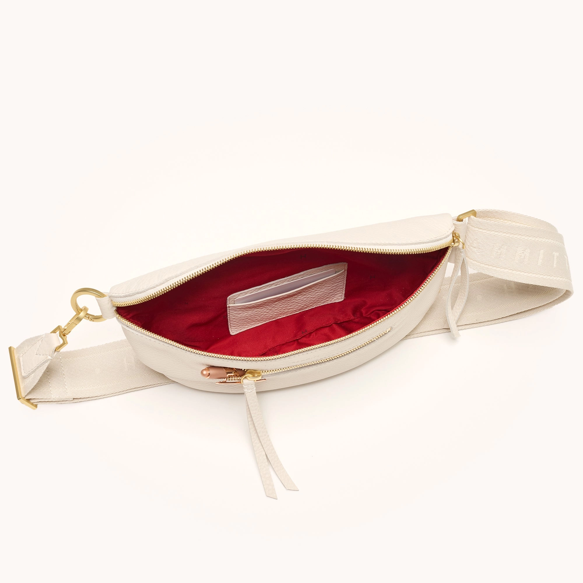 Charles Crossbody | Calla Lily White/Brushed Gold | Med
