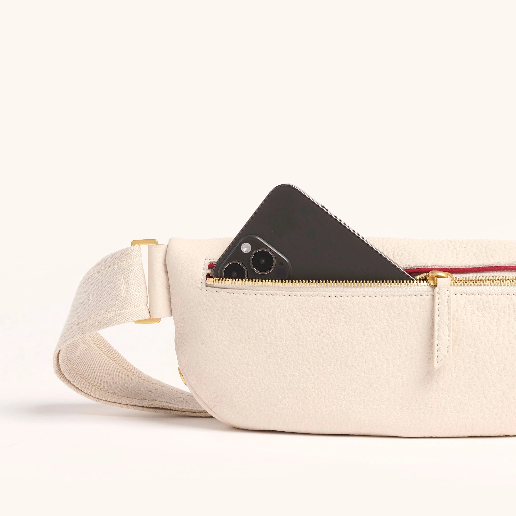 Charles Crossbody | Calla Lily White/Brushed Gold | Med