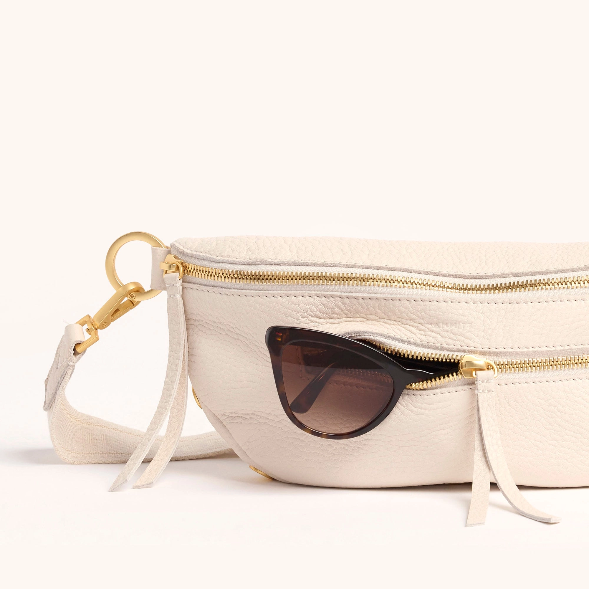 Charles Crossbody | Calla Lily White/Brushed Gold | Med