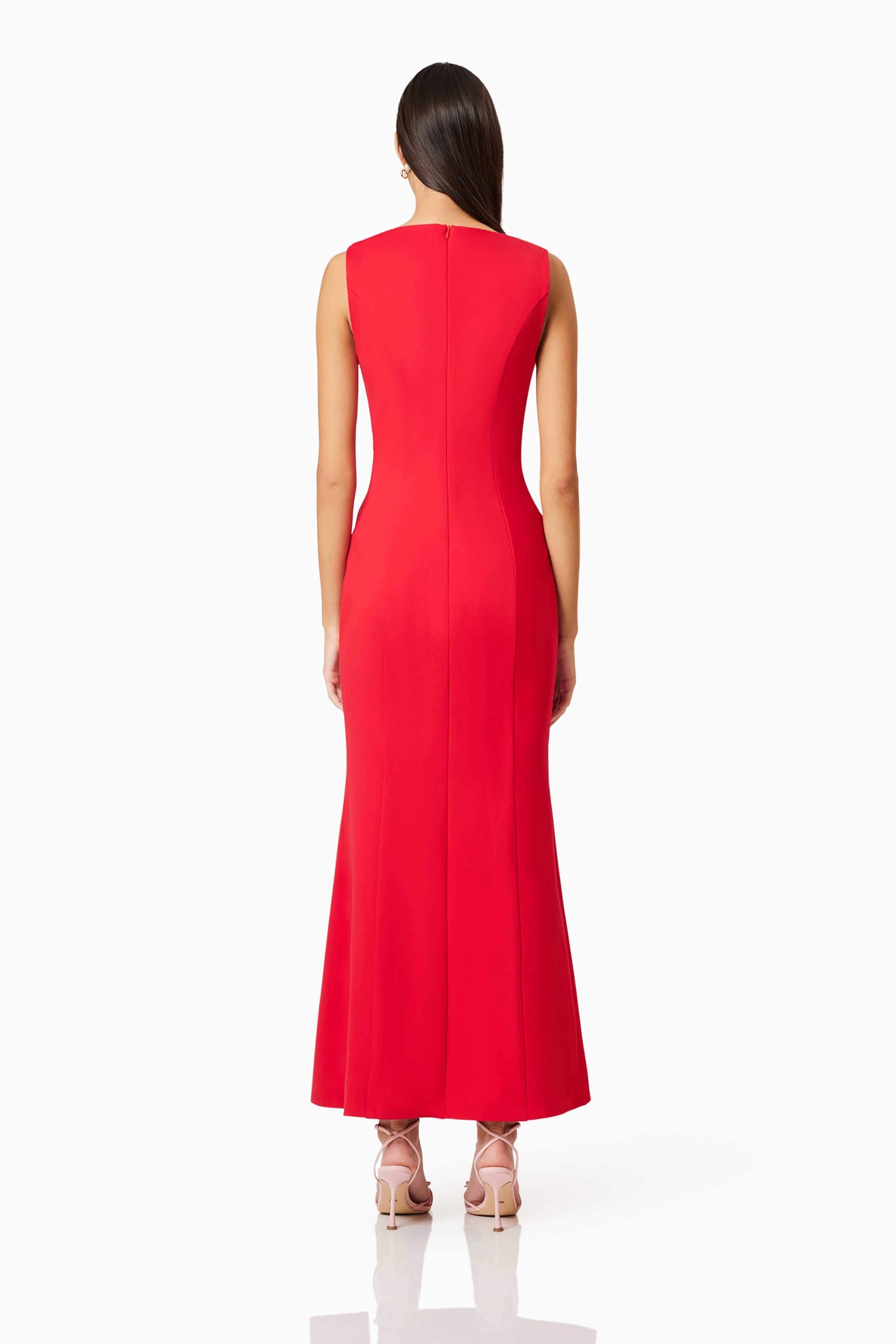 Cherie Maxi Dress In Red