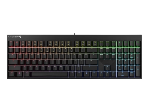 CHERRY XTRFY MX 2.0S - Keyboard - 100% - full size - backlit - USB - QWERTY - US - key switch: CHERRY MX2A Red - black G80-3821LJBUS-2