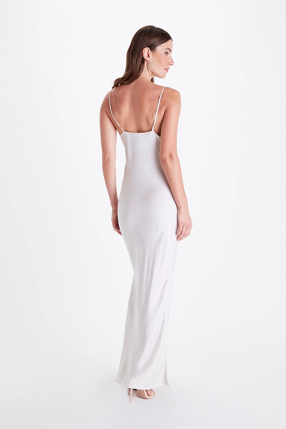 Cowl Neck TENCEL™ Modal Vegan Gown | Snow White