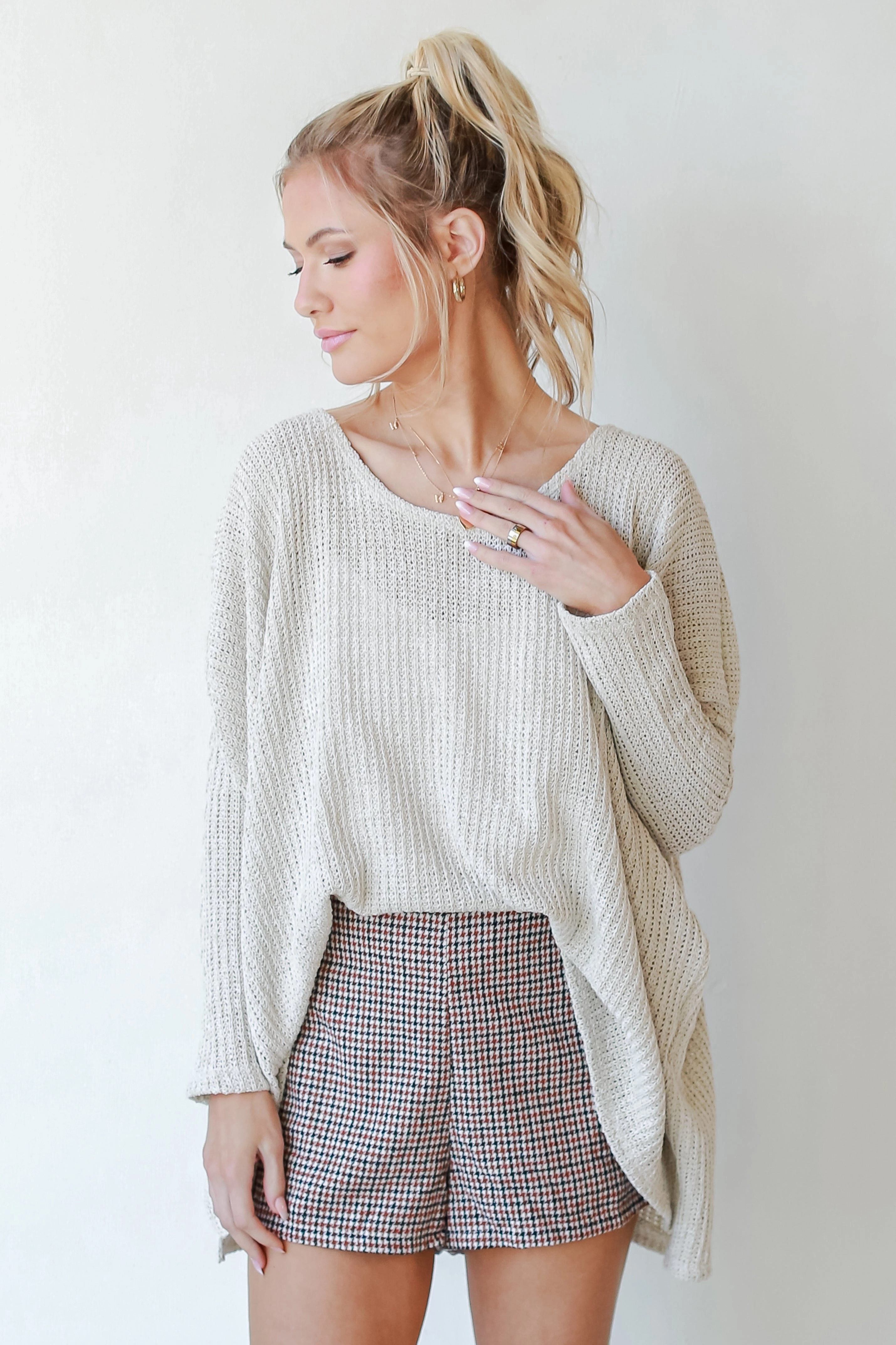 Current Mood Houndstooth Shorts