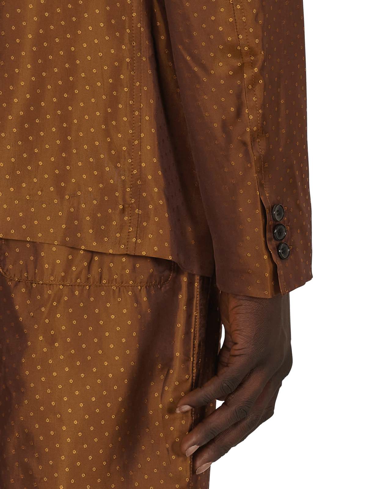 Dot Jacket Brown