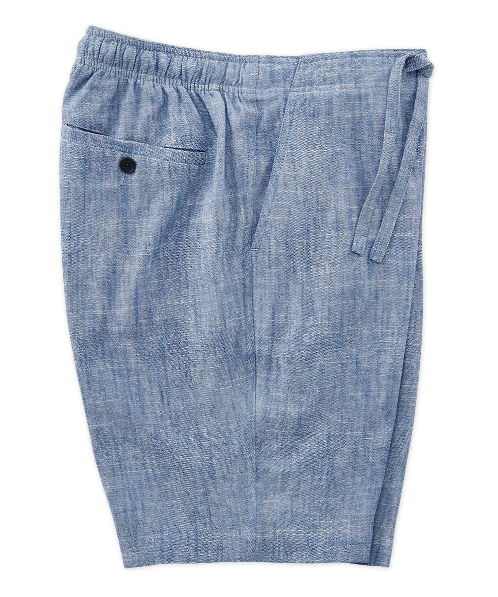 Drawstring Linen Blend Short