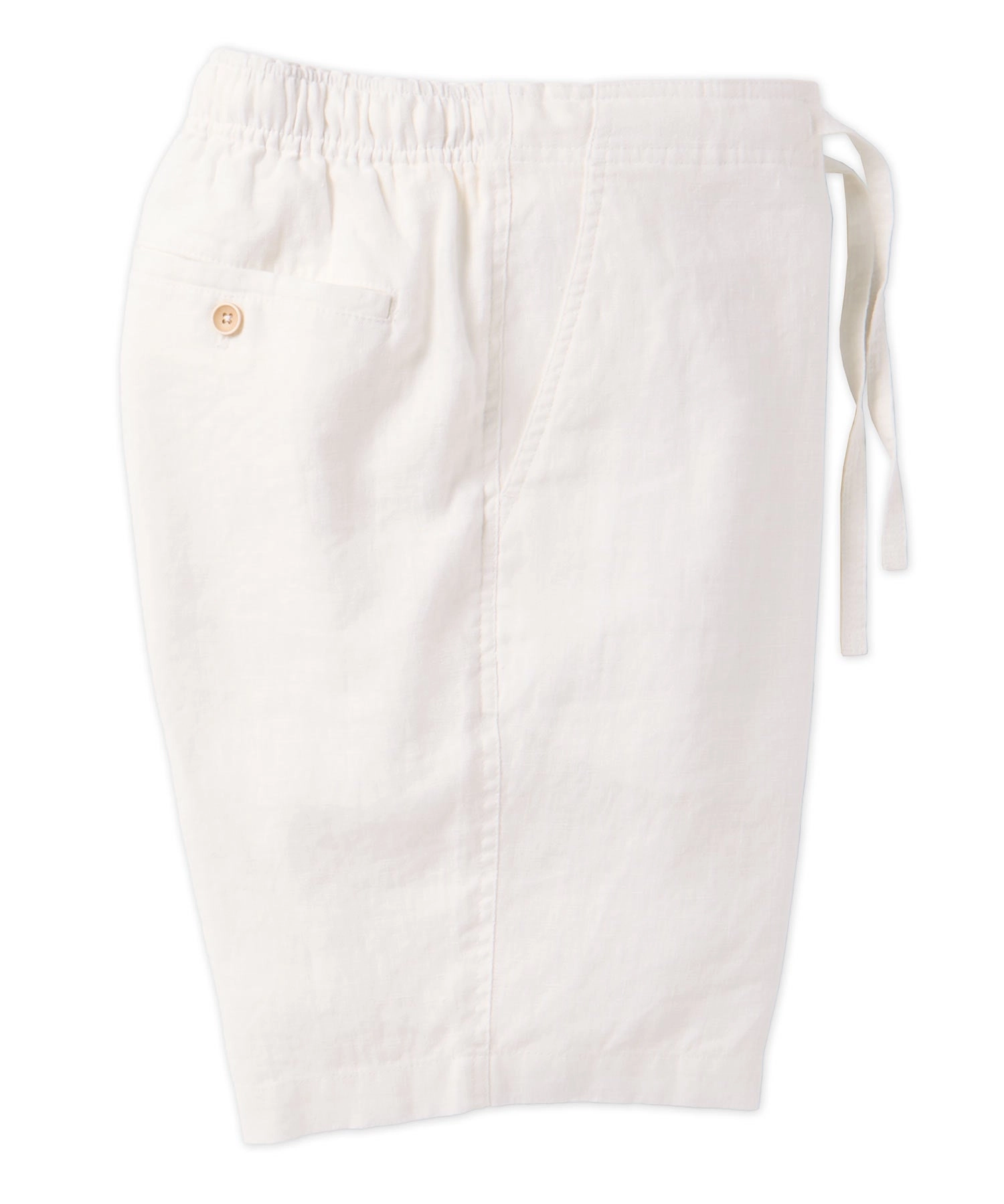 Drawstring Linen Blend Short