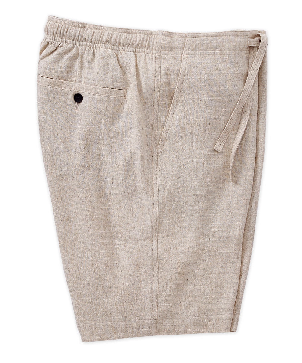 Drawstring Linen Blend Short