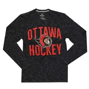Fanatics - Men's Ottawa Senators Long Sleeve Heathered T-Shirt (3985 NDG1 2G2 0K1)