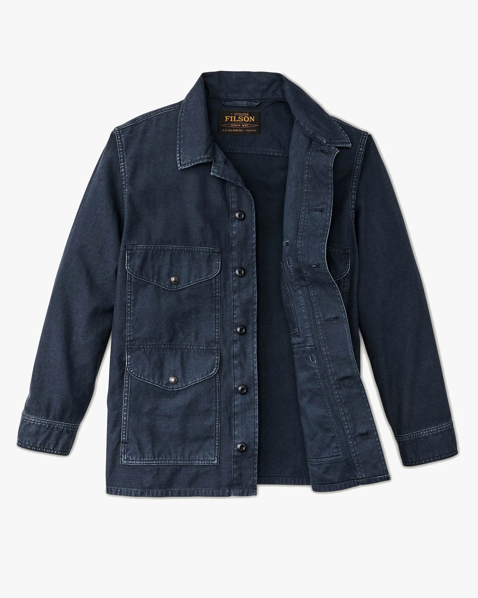 Filson Reverse Sateen Field Cruiser Jacket - Blue Mussel