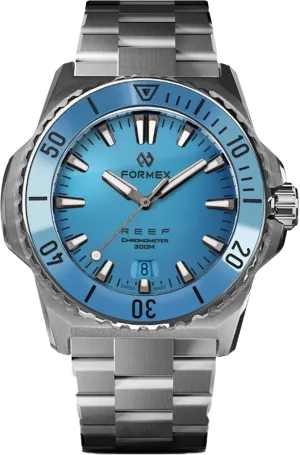 Formex REEF 39.5mm Automatic Chronometer 300m Bahama Blue Bracelet