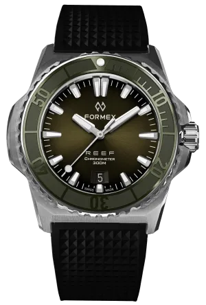 Formex REEF 39.5mm Automatic Chronometer 300m Green Rubber