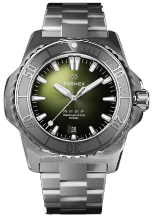 Formex REEF Automatic Chronometer 300m Green Steel Bezel