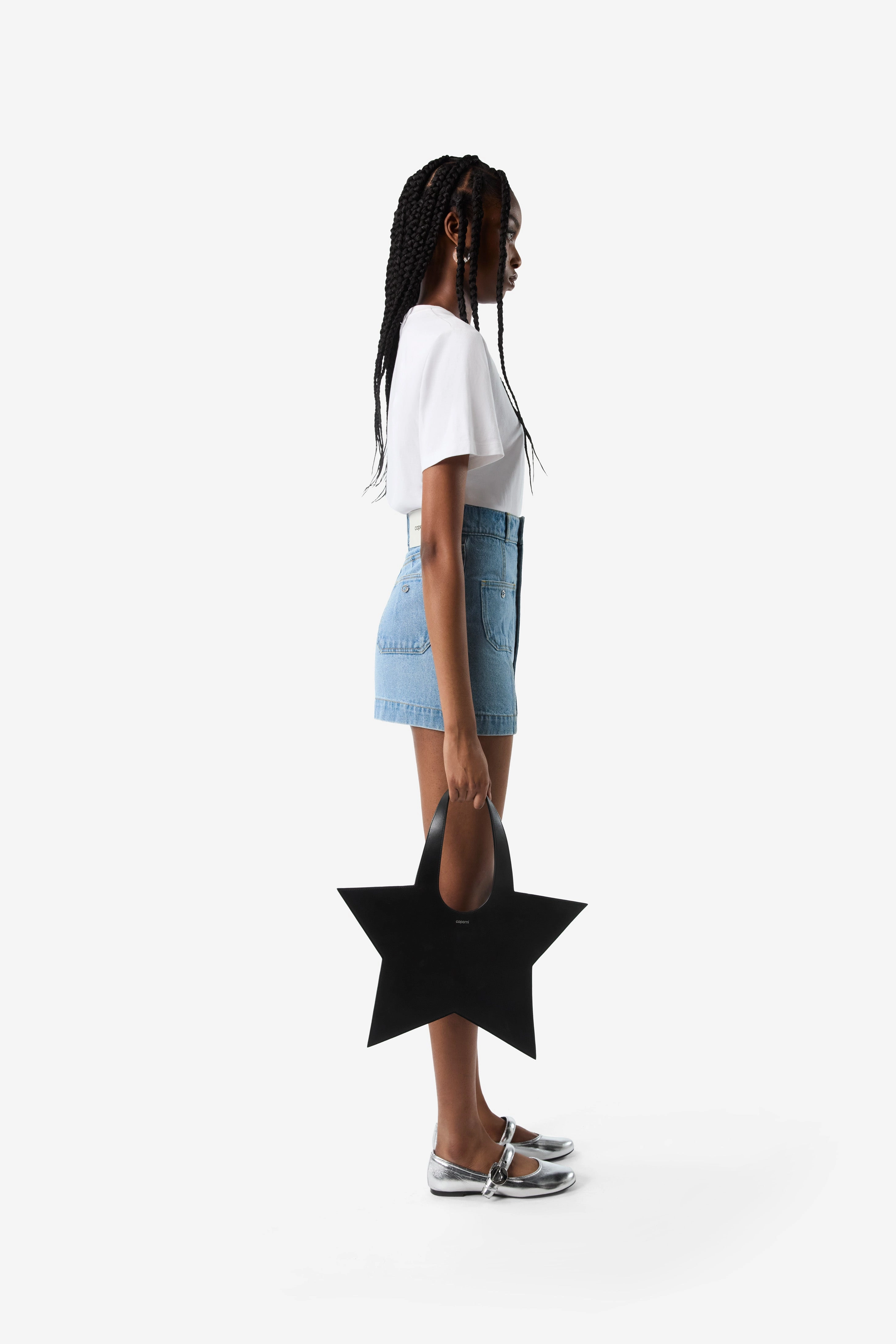 Four Pocket Denim Mini Skirt