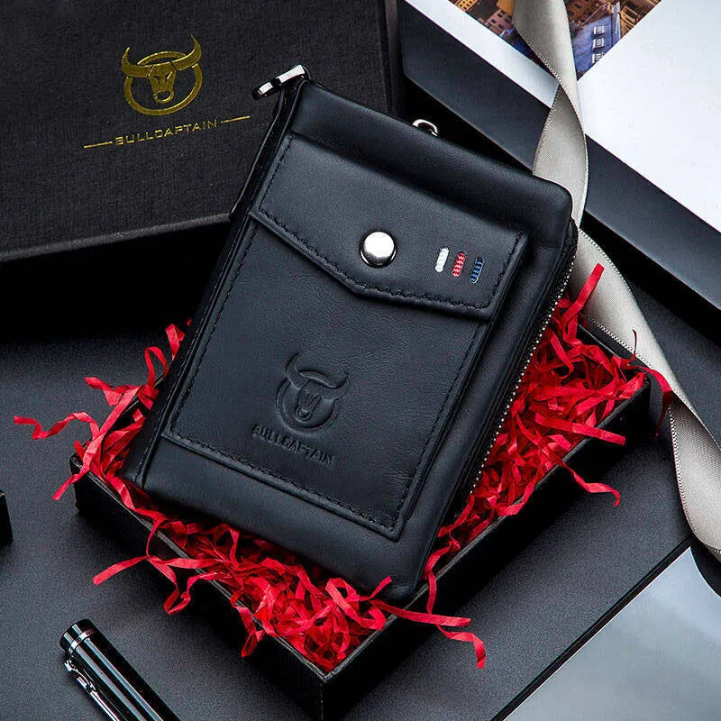 Genuine Leather Wallet For Men with Card Holder Man Luxury Short Wallet