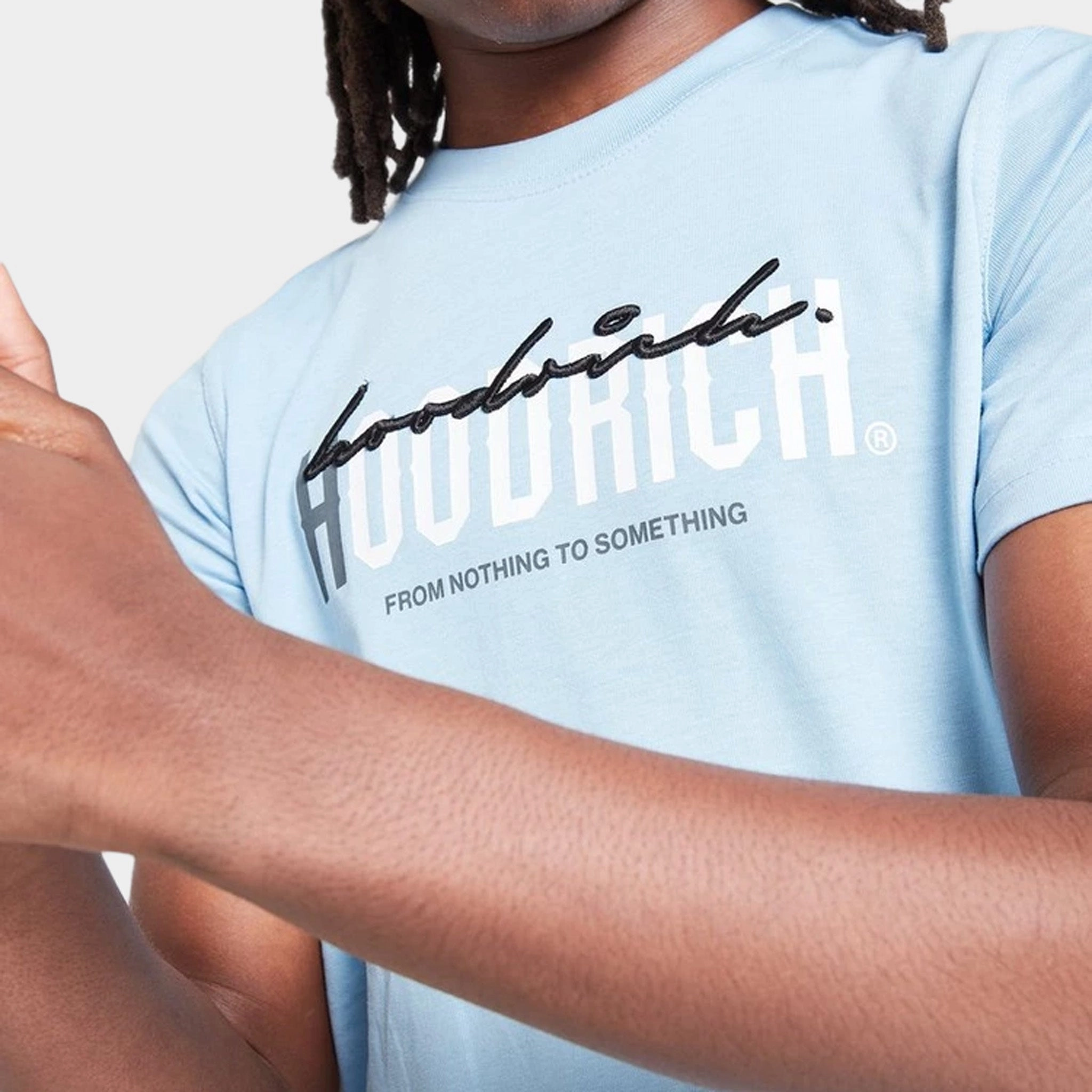 Hoodrich Junior Boys' Certify V2 T-Shirt Clear Sky / White - Black