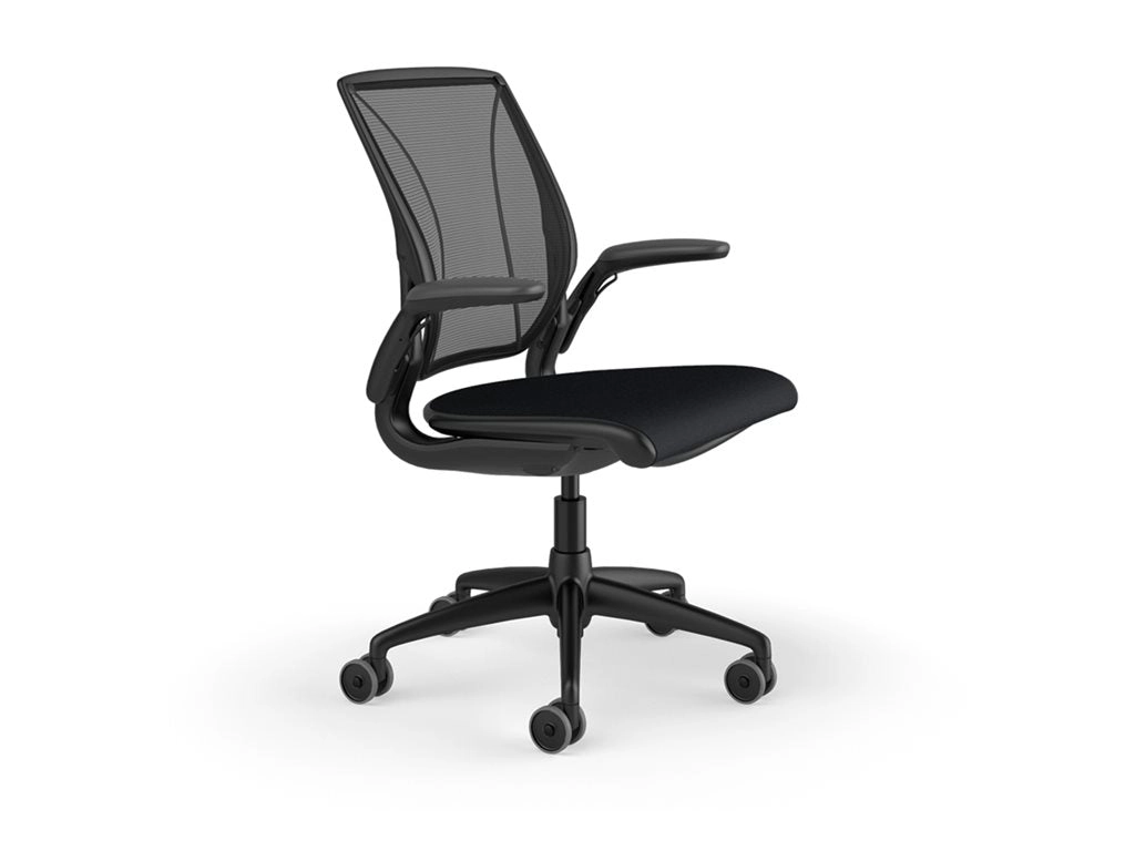 Humanscale Diffrient World - Chair - task - ergonomic - armrests - L-shaped - tilt - swivel W11BM10CF10SHNSC