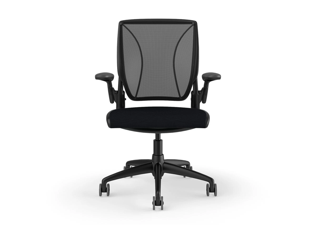 Humanscale Diffrient World - Chair - task - ergonomic - armrests - L-shaped - tilt - swivel W11BM10CF10SHNSC