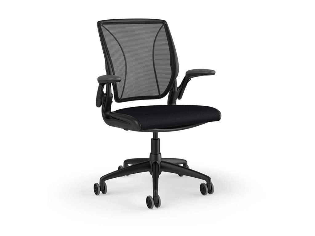 Humanscale Diffrient World - Chair - task - ergonomic - armrests - L-shaped - tilt - swivel W11BM10CF10SHNSC