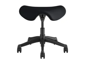 Humanscale Freedom - Stool - ergonomic - saddle - swivel - Corde 4 fabric - black F300GCF10FLHCSC