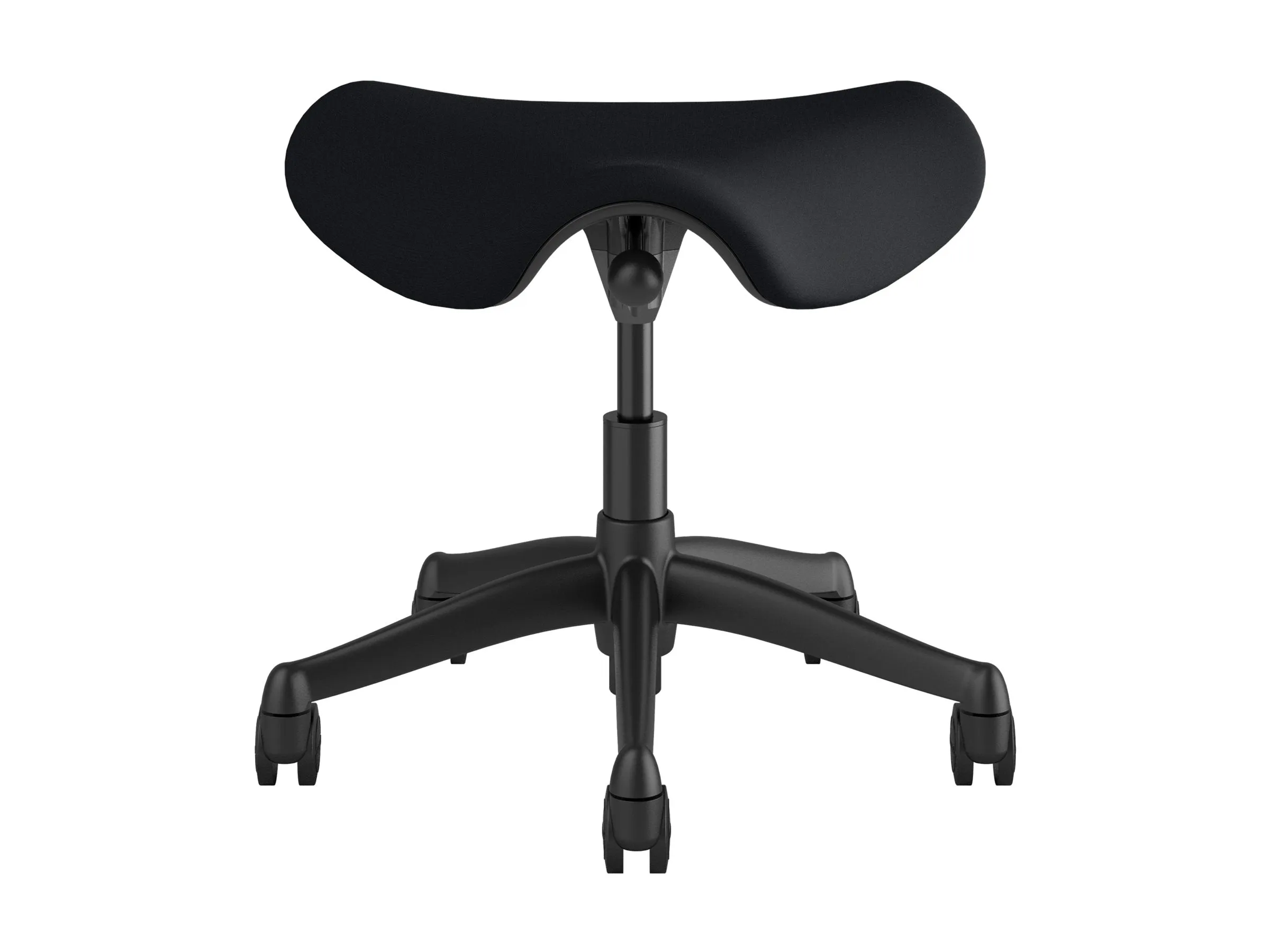 Humanscale Freedom - Stool - ergonomic - saddle - swivel - Corde 4 fabric - black F300GCF10FLHCSC