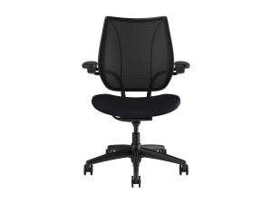 Humanscale Liberty - Chair - task - ergonomic - armrests - tilt - swivel - corvara (chrome-free leather) - black L113BJ10CL57NFSSNSC