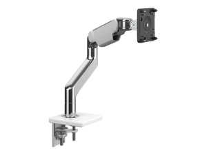 Humanscale M8.1 - Mounting kit (monitor arm) - for LCD display - polished aluminum with white trim - desk-mountable M81NTNCWBTD