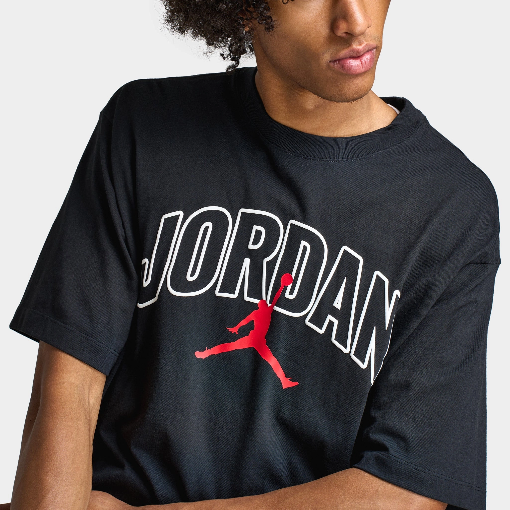 Jordan Graphic T-Shirt Black / Sail - Gym Red