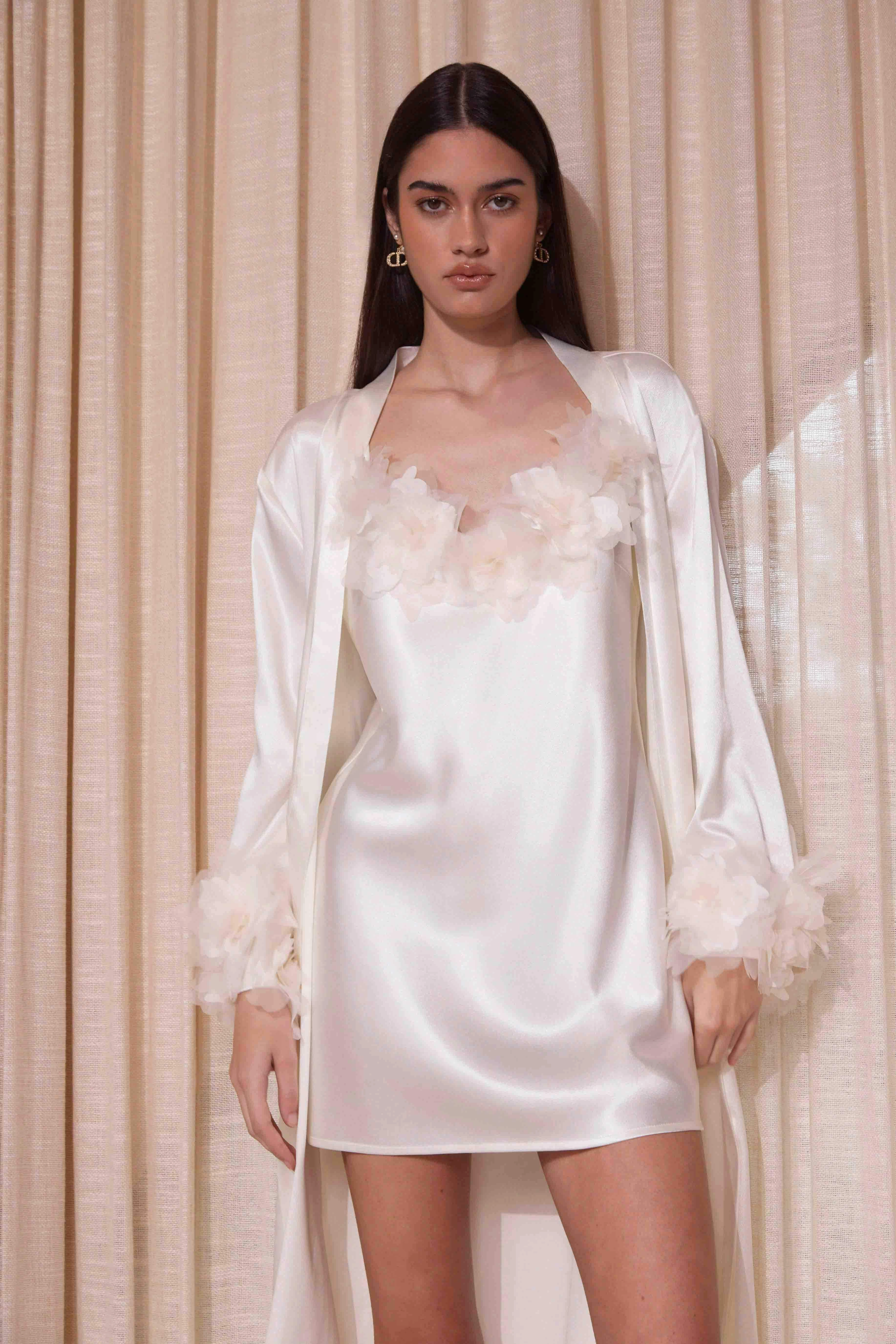 Katalina Robe in White