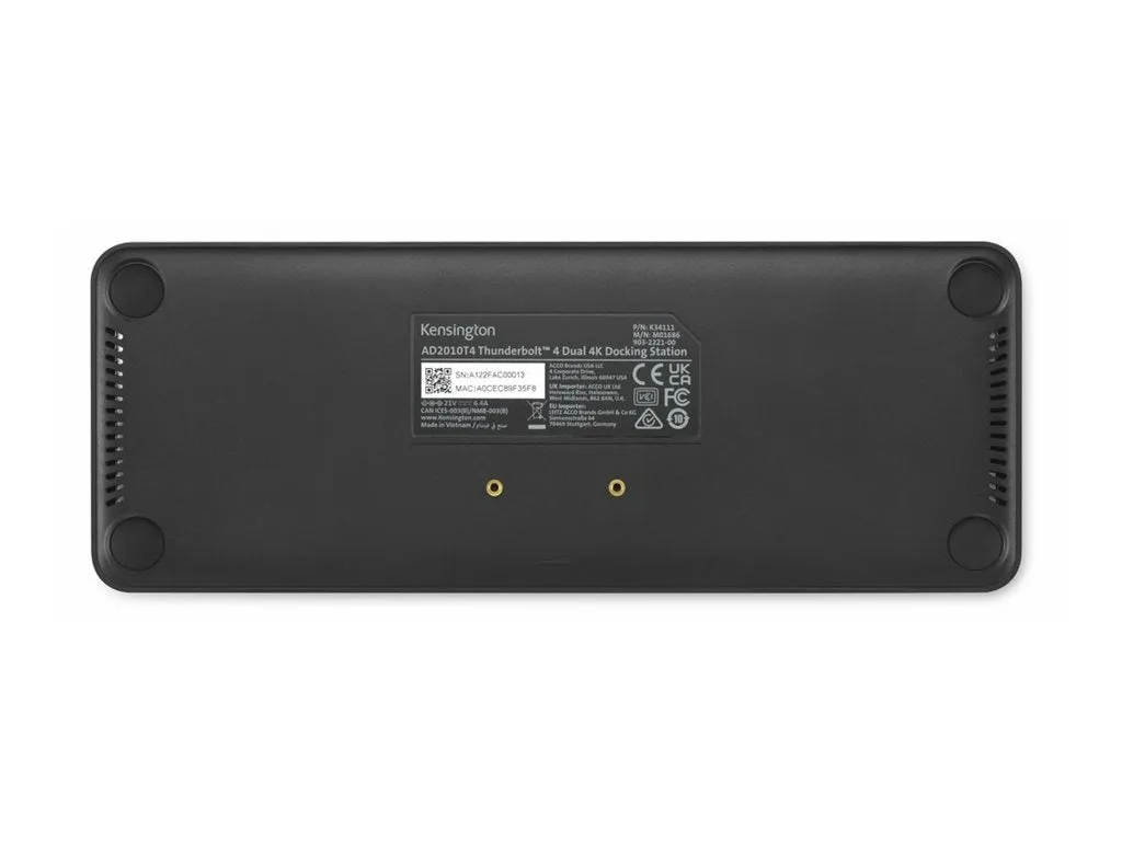 Kensington SD5768T EQ - Docking station - USB-C / Thunderbolt 4 - 2 x HDMI, Thunderbolt 4 - 1GbE - 149.1 Watt K35381NA